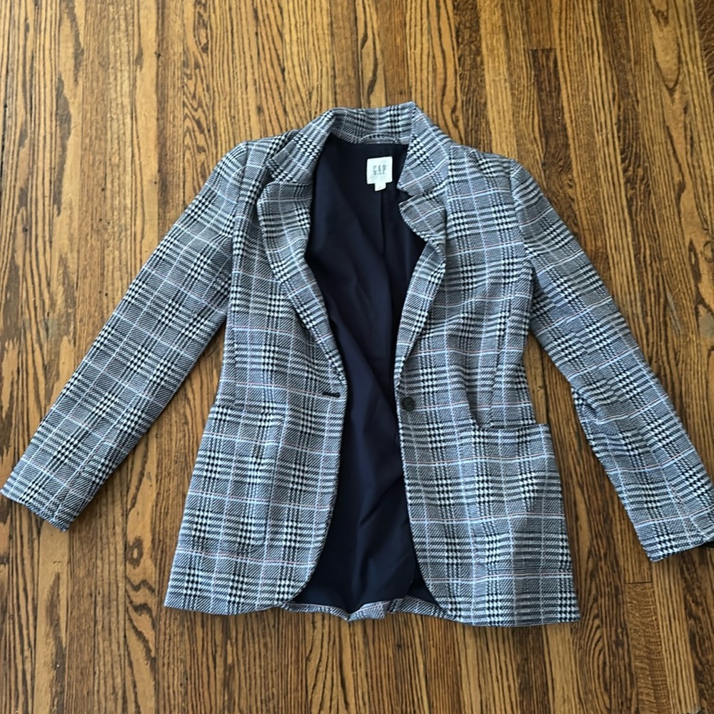 GAP flannel blazer